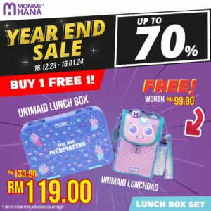 [YEAR END SALE] [BUY1FREE1] UNIMAID LUNCH BOX & UNIMAID LUNCH BAG