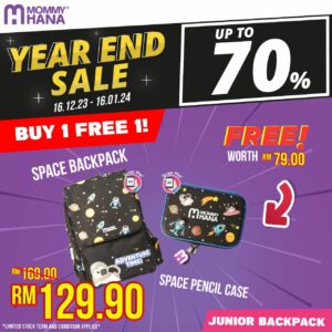 [YEAR END SALE] [BUY1FREE1] SPACE 1.0 JUNIOR BACKPACK + SPACE 1.0 PENCIL CASE
